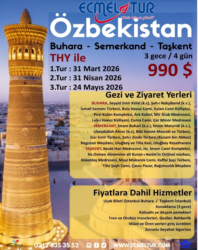 ÖZBEKİSTAN TURU (3 GECE 4 GÜN)